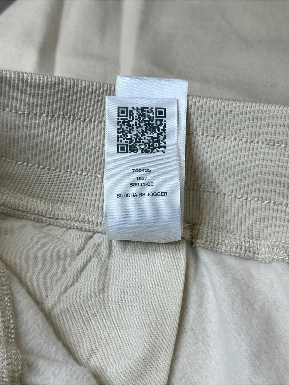 True Religion Buddha HS Jogger Sweatpants Fog Cream Off-White Men’s Large $109